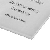 Custom Baby Reveal Kaart Snijplank (Hoek)