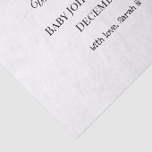 Custom Baby Reveal Kaart Tissuepapier (Detail)