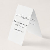 Custom Baby Reveal Kaart Visitekaartje (Voorkant)