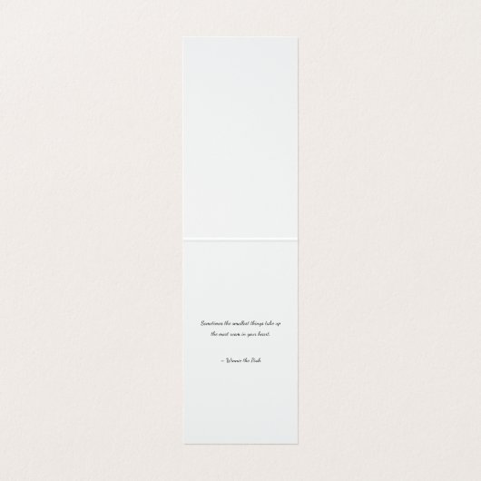 Custom Baby Reveal Kaart Visitekaartje (Binnenkant ongevouwen)