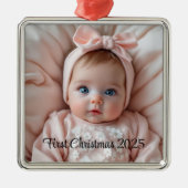 Custom Baby’s First Christmas Ornament (Voorkant)