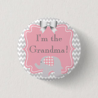 Custom Baby shower Party Ik ben de Oma Button