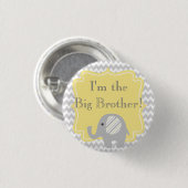 Custom Baby shower Party I'm the Big Bro Button (Voorkant /achterkant)