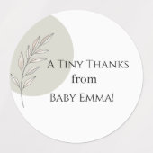 Custom Baby Shower Stickers - Modern Simple Design (Design 1)