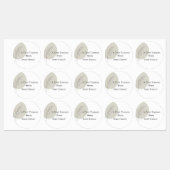 Custom Baby Shower Stickers - Modern Simple Design (Vel)