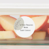 Custom Baby Shower Stickers - Modern Simple Design (Aangebracht)