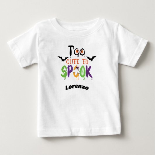 Custom baby T-shirt, Halloween, aangepaste baby ca (Voorkant)