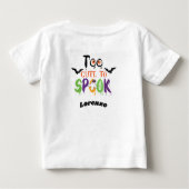 Custom baby T-shirt, Halloween, aangepaste baby ca (Achterkant)