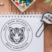 Custom Baby Tiger Dit boek behoort tot de naam van Rubberstempel