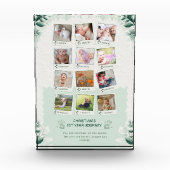 Custom Baby's 1st Year Journey Fotocollage Fotoblokken (Voorkant)