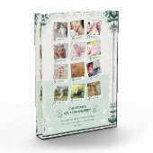 Custom Baby's 1st Year Journey Fotocollage Fotoblokken (Links)