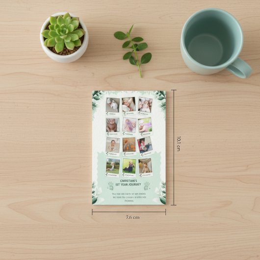 Custom Baby's 1st Year Journey Fotocollage Magneet
