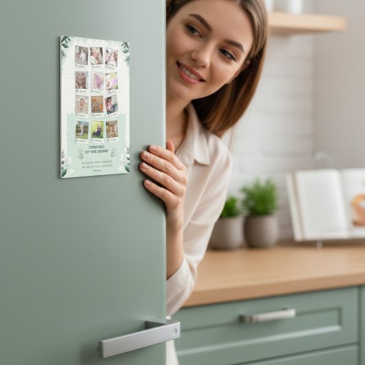 Custom Baby's 1st Year Journey Fotocollage Magneet