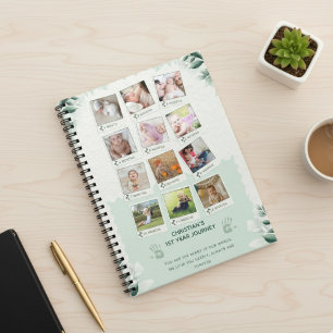 Custom Baby's 1st Year Journey Fotocollage Notitieboek