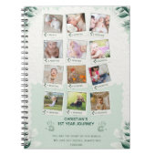 Custom Baby's 1st Year Journey Fotocollage Notitieboek (Voorkant)