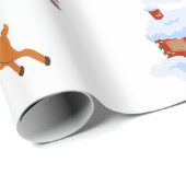 Custom Baby's eerste kerst huisdier Cadeaupapier (Rol Hoek)