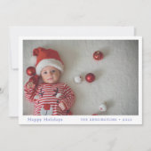 Custom Baby's eerste kerst Kaart (Voorkant)