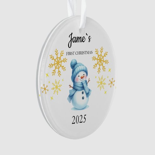 Custom Baby's Eerste Kerstballen, Custom Keeps Ornament (voorkant)
