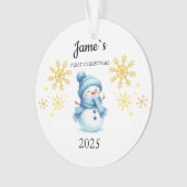 Custom Baby's Eerste Kerstballen, Custom Keeps Ornament (voorkant)