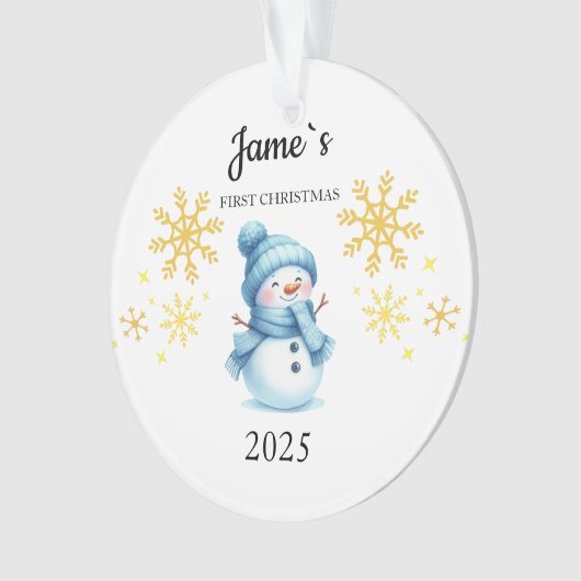 Custom Baby's Eerste Kerstballen, Custom Keeps Ornament (voorkant)