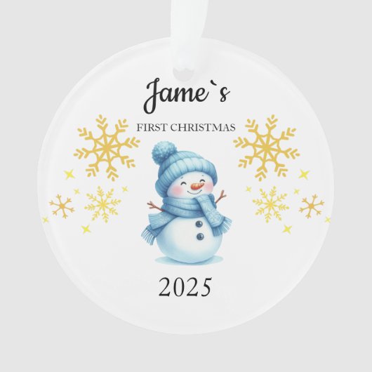 Custom Baby's Eerste Kerstballen, Custom Keeps Ornament (voorkant)