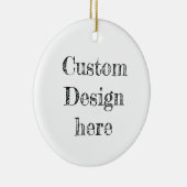 Custom Baby's eerste kerstballen Keramisch Ornament (Rechts)