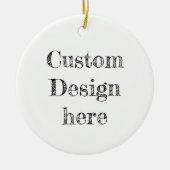 Custom Baby's eerste kerstballen Keramisch Ornament (Voorkant)