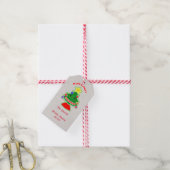 Custom Baby's eerste kerstcadeau Label Cadeaulabel (Met Touw)