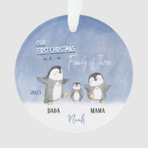 Custom Baby's Schattigee eerste kerst Ornament