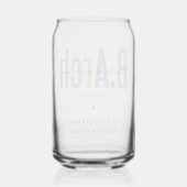 Custom Bachelor of Architecture Afstuderen Blikvorm Glas (Achterkant)