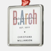 Custom Bachelor of Architecture Afstuderen Metalen Ornament (Links)