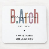 Custom Bachelor of Architecture Afstuderen Muismat (Voorkant)