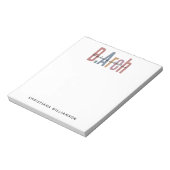 Custom Bachelor of Architecture Afstuderen Notitieblok (Linkerzijde)