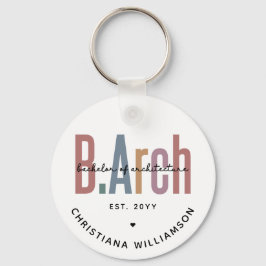 Custom Bachelor of Architecture Afstuderen Sleutelhanger