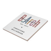 Custom Bachelor of Architecture Afstuderen Tegeltje (Zijkant)