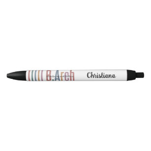 Custom Bachelor of Architecture Afstuderen Zwarte Inkt Pen