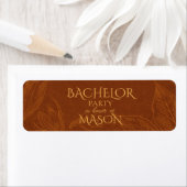 Custom Bachelor Party Cigar Wrap Etiket (Insitu)