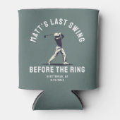 Custom Bachelor Party Favoriet Golftrip Groomsmen Blikjeskoeler (Voorkant)