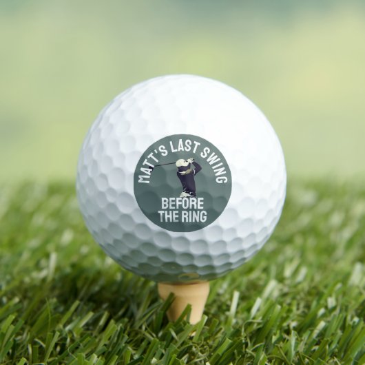 Custom Bachelor Party Favoriet Golftrip Groomsmen Golfballen (Insitu Shirt)