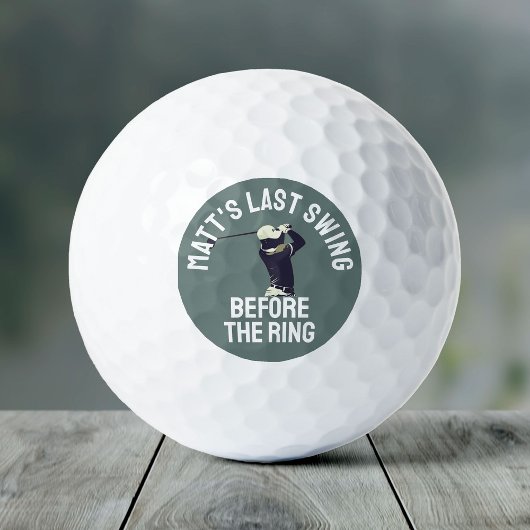 Custom Bachelor Party Favoriet Golftrip Groomsmen Golfballen