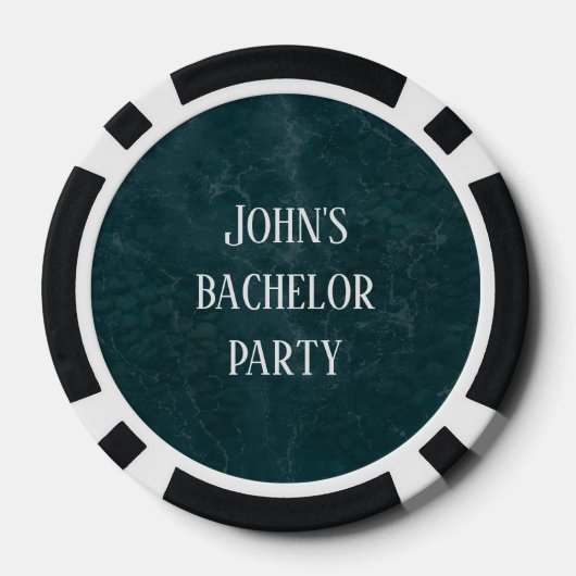 Custom Bachelor & Party ocean Poker Chips (Achterkant)