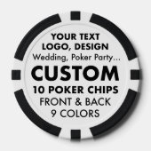 Custom BACHELOR PARTY Poker Casino Chips (Voorkant)