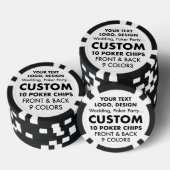 Custom BACHELOR PARTY Poker Casino Chips (Opstapeling)