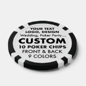 Custom BACHELOR PARTY Poker Casino Chips (Enkel)