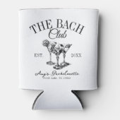Custom Bachelorette De Bach Club Bruidsmeisje guns Blikjeskoeler (Voorkant)