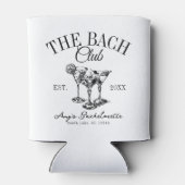 Custom Bachelorette De Bach Club Bruidsmeisje guns Blikjeskoeler (Achterkant)