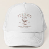 Custom Bachelorette De Bach Club Bruidsmeisje guns Trucker Pet (Voorkant)
