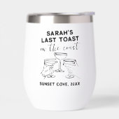 Custom Bachelorette Laatste Toast op de Kust Party (Links)