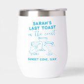 Custom Bachelorette Laatste Toast op de Kust Party (Links)