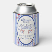 Custom Bachelorette | Last Toast on the Coast Blikjeskoeler (Blikje Achterkant)